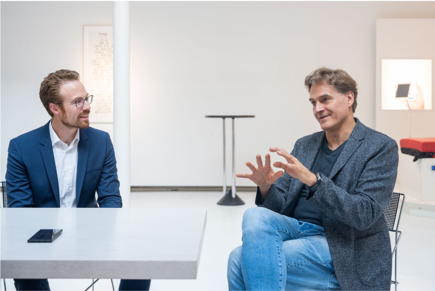 Sebastian Achatz, Business Development Manager da LAPP Harnessing Solutions, em conversa com Boris Thomas, Diretor‑Geral da TTI.